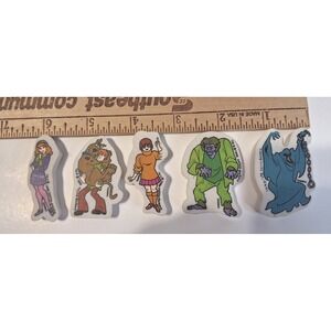 Vintage 1998 Scooby-Doo Erasers Set Hanna-Barbera Shaggy Velma Daphne Monsters